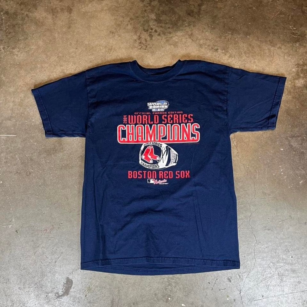 Vintage 2004 Boston Red Sox World Series Champions parade T-shirt Men's Large